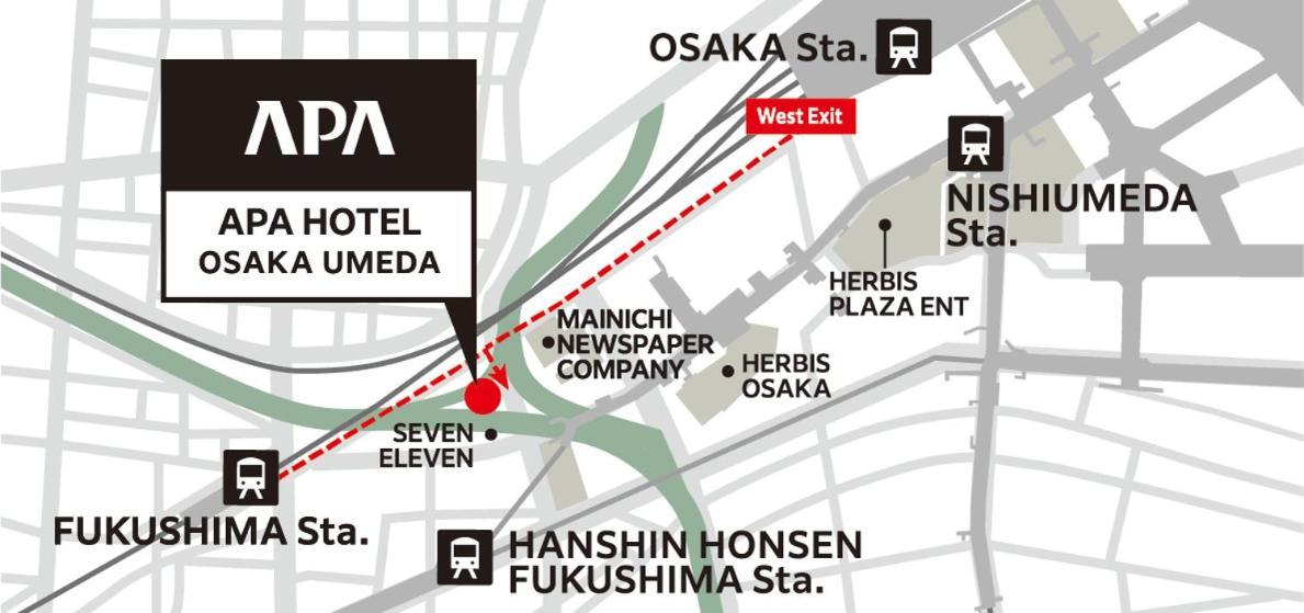 Apa Hotel Osaka Umeda Dış mekan fotoğraf